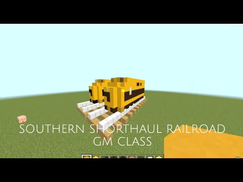 Minecraft Southern Shorthaul Railroad GM class train tutorial