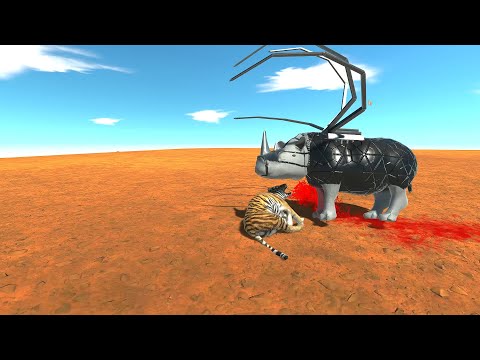 Steelnoceros VS Every Unit Animal Revolt Battle Simulator