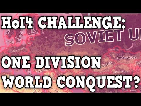 Hearts Of Iron 4 Challenge - One Division World Conquest! Is It Possible?