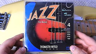 Video thumbnail for Thomastik JF344 Jazz Flat Wound 43-100 - TONE TEST by Bart FUNK Bass