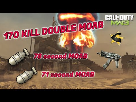 Pluto MW3: 170 Kill AK74u Double Moab w/ 78s & 71s Moabs on Rust