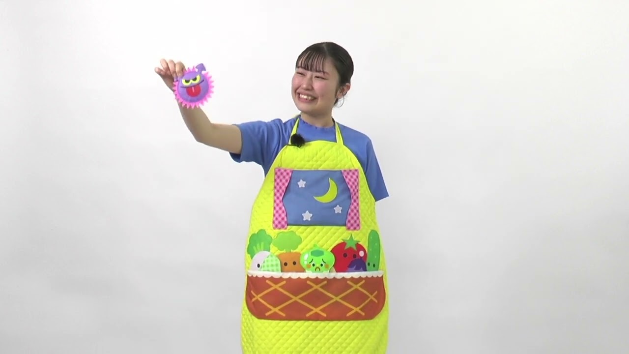 エプロンシアター「グリーンマントのピーマンマン」演じ方動画
