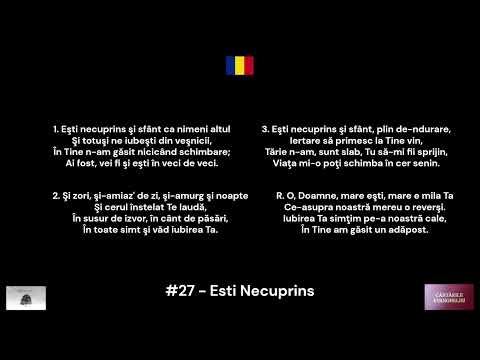 27. Esti Necuprins (Lyrics + Piano) [Cantarile Evangheliei]