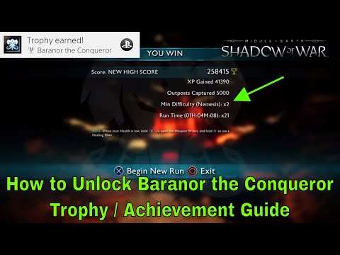 Baranor the Conqueror Trophy / Achievement Guide (Desolation of Mordor)