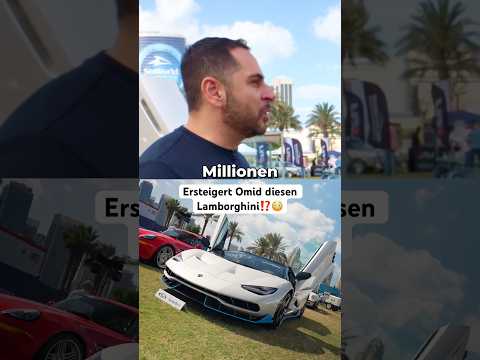 Omid versucht den seltenen Lamborghini aus der Auktion zu ziehen.