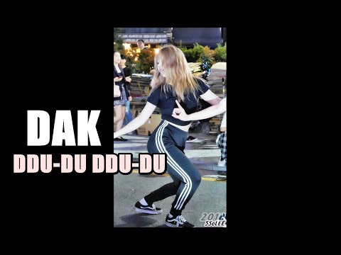 일본댄스팀 DAK (Sena, DAK) - 뚜두뚜두 (블랙핑크) @ 180914 홍대 거리공연 직캠 By SSoLEE