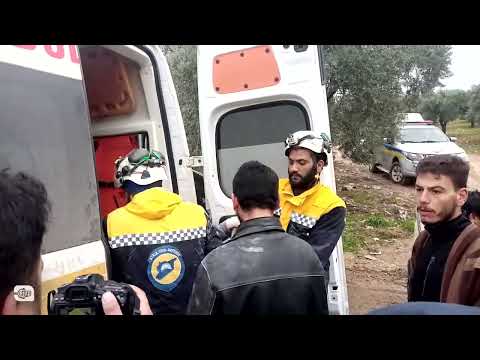 دمار المباني في قرية بسينا ريف إدلب بعد زلزال سوريا