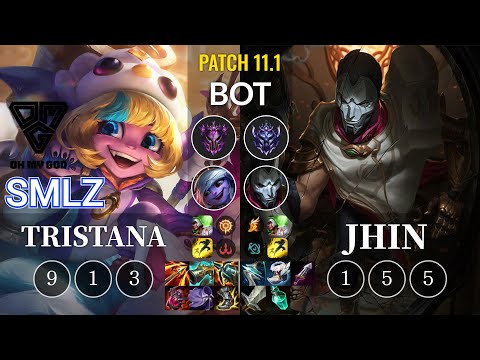 OMG Smlz Tristana vs Jhin Bot - KR Patch 11.1