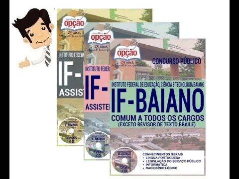 Apostilas do Concurso IF-BAIANO 2017 - Diversos Cargos