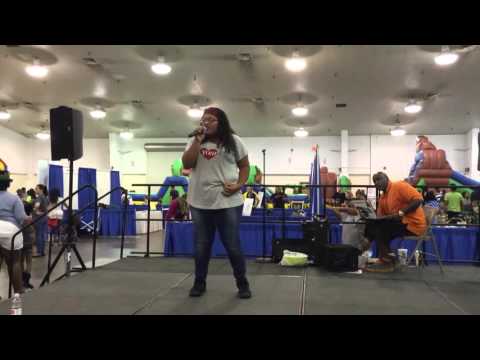 BlueRose singing One Last Time by Ariana Grande at the Tampa Bay Kids Expo 2015