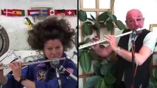 Flute Duet - Astronaut Cady Coleman and Ian Anderson from Jethro Tull