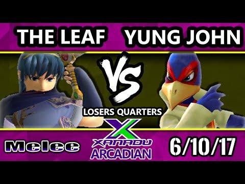 Melee - The Leaf (Marth) Vs. Yung John (Falco) Spring Arcadian Losers Quarters