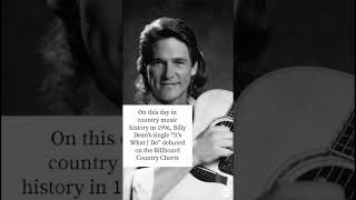 On this day in country music history in 1996 Billy Dean hit the charts #countrymusic #90scountry