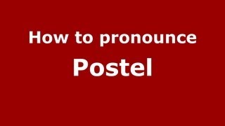 How to pronounce Postel