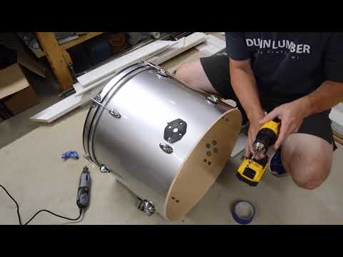 DIY Bass Drum Leg Swap for cheap feet!