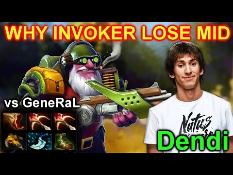 Dota 2 Dendi Sniper : Why Invoker Lose Mid@ vs GeneRaL
