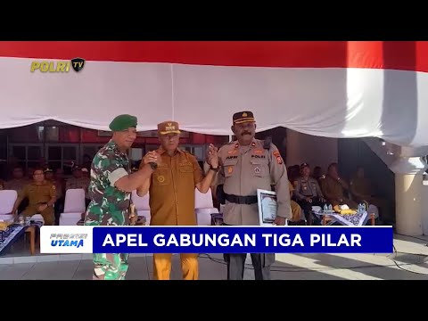 POLRESTA TIDORE HADIRI APEL GABUNGAN TIGA PILAR TEGUHKAN PERSATUAN