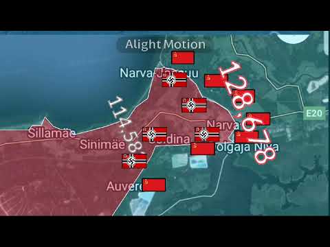 Battle of Narva (1944) using Google earth