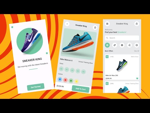 Flutter Tutorial | Sneakers App UI Design | Shoe Shop UI