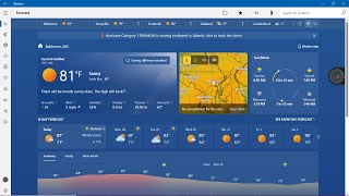 YouTube Recording Weather: Hot Day Forecast in Maryland