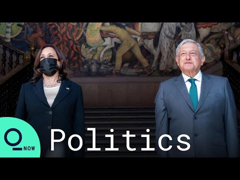 Kamala Harris Meets Mexican President AMLO in Mexico...