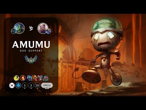 Amumu Support vs Rakan - KR Challenger Patch 13.15