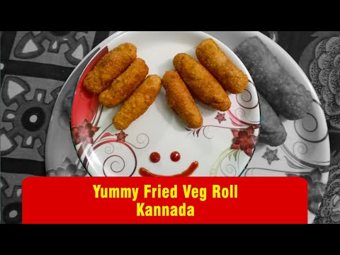 Fried veg roll recipe Kannada #shorts