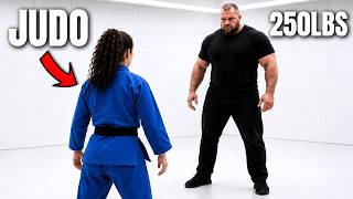 Female Judo Black Belt vs Larger Attacker
