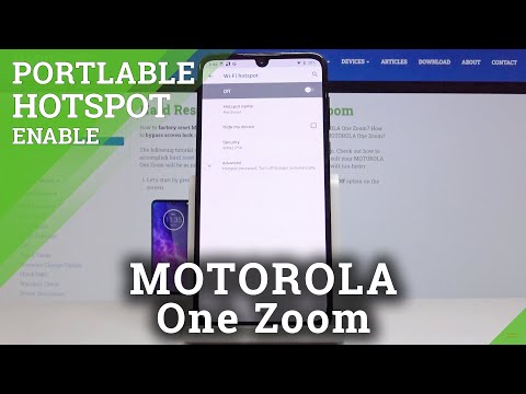How to Create Hotspot in MOTOROLA One Zoom – Network Sharing