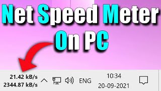 How to Enable Internet Speed Meter for Windows PC