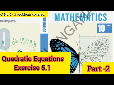 Quadratic Equations | Exercise 5.1 | part-2.| 10th Class Maths | TS Syllabus | AGC Academy
