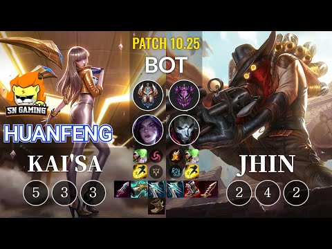 SN huanfeng Kai'Sa vs Jhin Bot - KR Patch 10.25