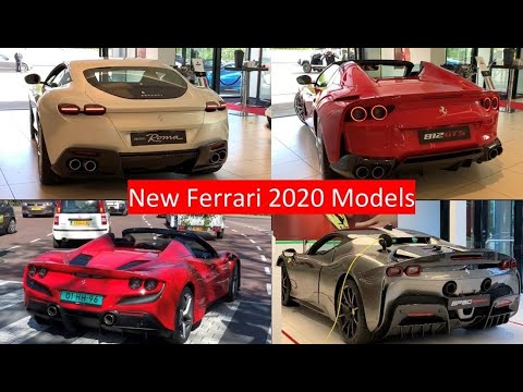 New 2020 Ferrari SF90 Stradale, Roma, 812 GTS and F8 Spider | Comparison of four new Ferrari models