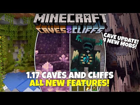 Minecraft 1.17 Caves And Cliffs Update! New Mobs, Ores, Caves, Biomes & More! All New Features!