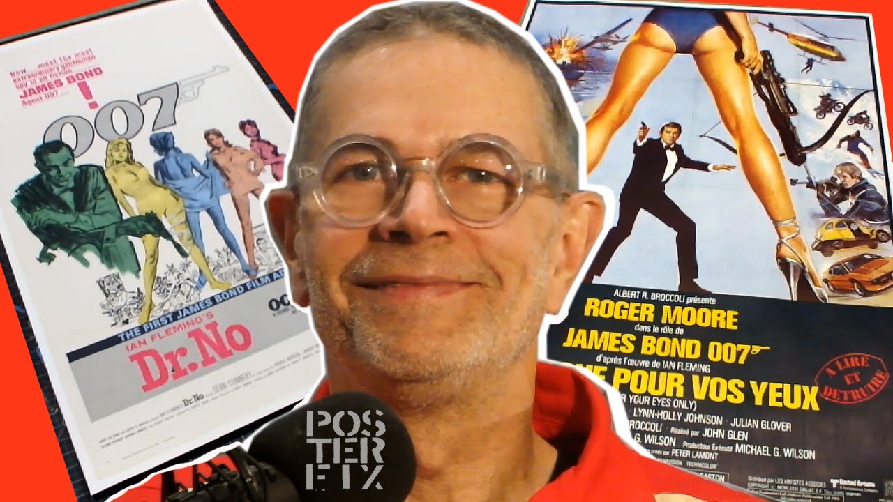 Dr. No (1962) & For Your Eyes Only (1985) - Two 007 Movie Posters Linen Backed