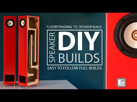 Transmission Line Speakers DIY Floorstanding Build with 4" AIYIMA Full Range Drivers