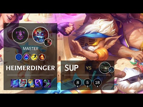Heimerdinger Support vs Tahm Kench - EUW Master Patch 11.13