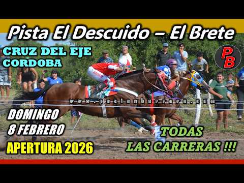 CARRERAS PISTA EL DESCUIDO - EL BRETE, CRUZ DEL EJE (08-02-2026)