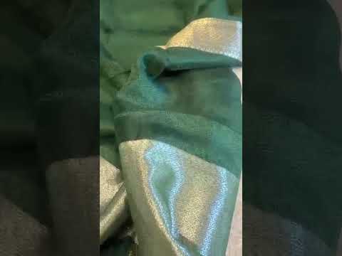  Emerald Green Mushroo Katan Silk Dupatta