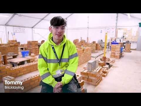 Meet Tommy, our bricklaying student