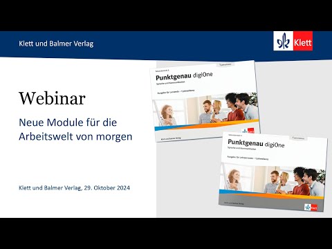 «Punktgenau digiOne»: Neue Module für die Arbeitswelt von morgen (Webinar-Aufzeichnung)