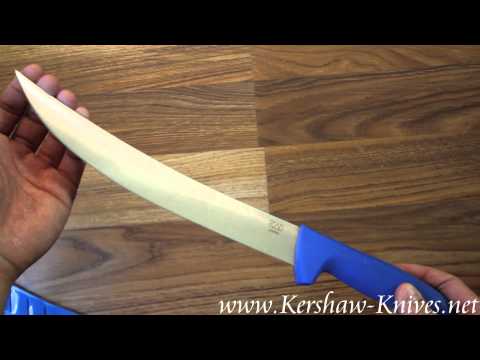 Kershaw Pro Grade 10 Inch Curved Breaking Knife 1280 Video Demo