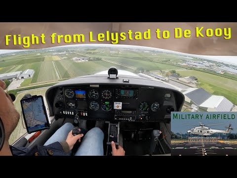 Full flight VFR from Lelystad to military airfield De Kooy