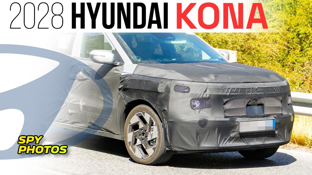 2028 Hyundai Kona spy photos (hot weather testing)