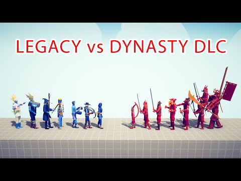 LEGACY Team vs DYNASTY DLC Team - Totally Accurate Battle Simulator TABS