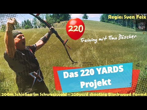 REKORD im Schwarzwald 130lbs - 200m Target/ Bogensport Extrem/ Bogenschießen mit Spaß UND Leistung🔝💯
