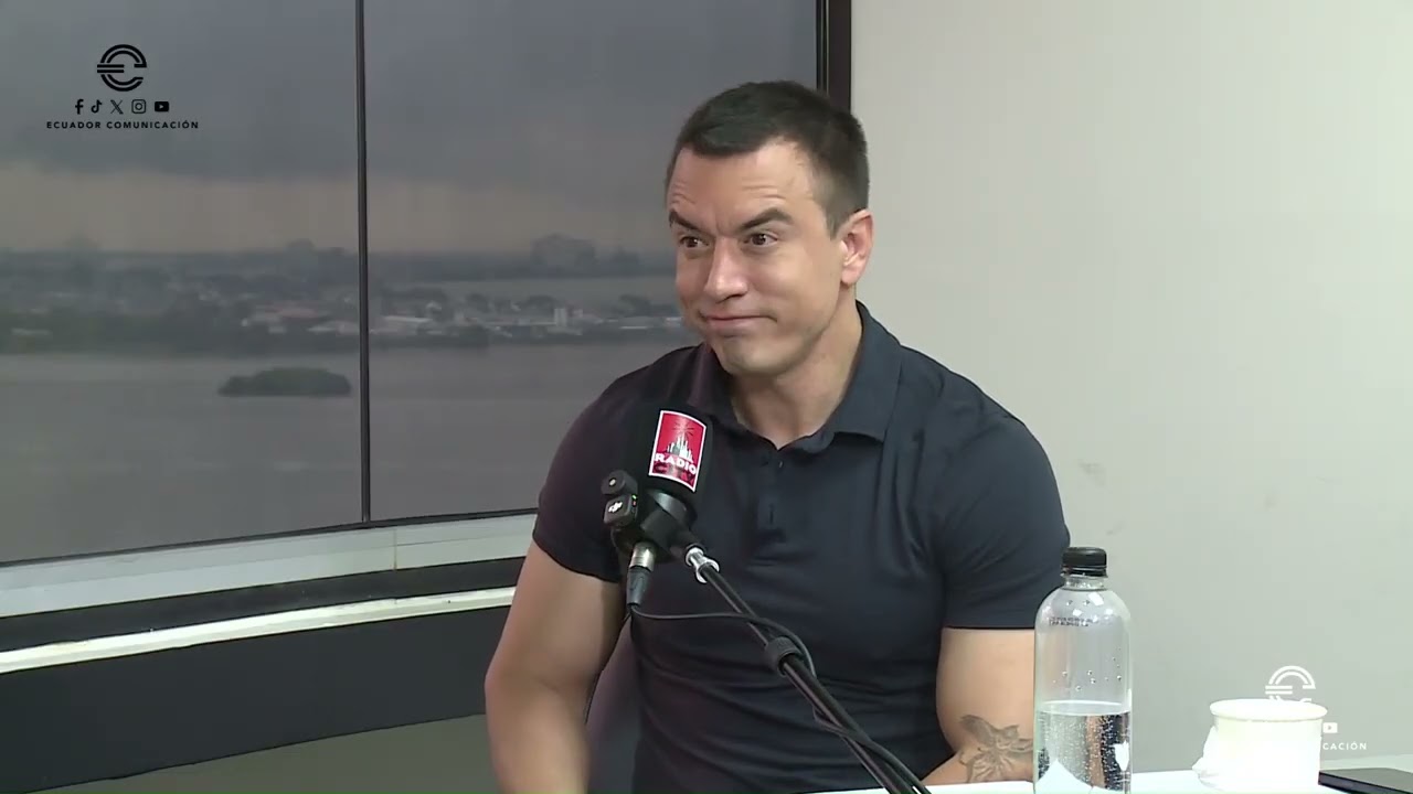 Daniel Noboa expone avances económicos y retos de seguridad en entrevista radial