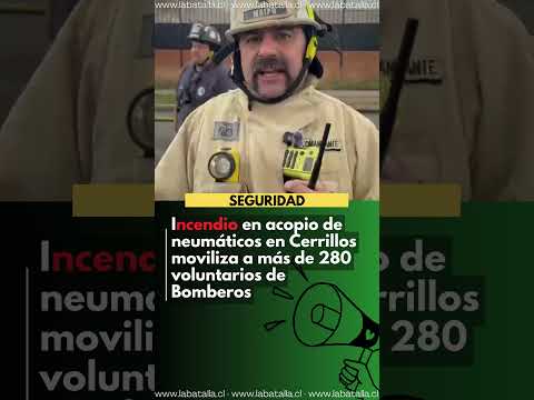 INCENDIO EN CERRILLOS MOVILIZA MÁS DE 240 BOMBEROS
