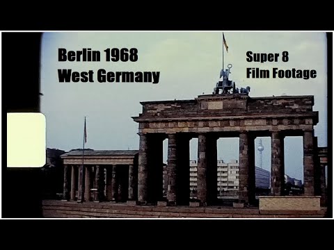 Berlin, West Germany 1968 - Berlin Wall - Super 8 Film Footage - looking into East Germany