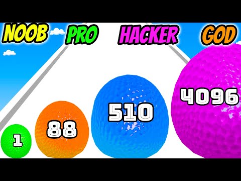 Ball Balloon Run - NOOB vs PRO vs HACKER vs GOD